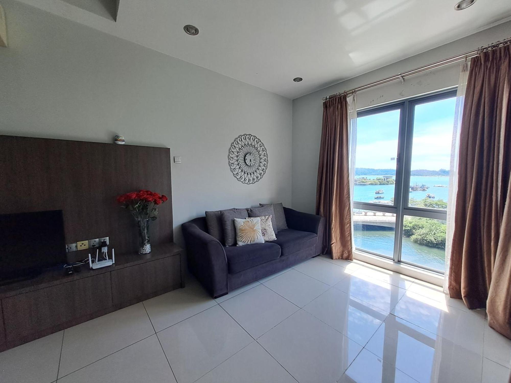 Sunrise Seaview 3 Bedroom Loft D5 Above Imago Shopping Mall 1600 Sqft 商场楼上海景3房 Apartment Kota Kinabalu